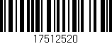Código de barras (EAN, GTIN, SKU, ISBN): '17512520'