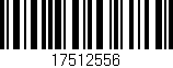 Código de barras (EAN, GTIN, SKU, ISBN): '17512556'