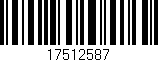 Código de barras (EAN, GTIN, SKU, ISBN): '17512587'
