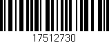 Código de barras (EAN, GTIN, SKU, ISBN): '17512730'