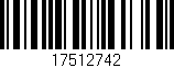 Código de barras (EAN, GTIN, SKU, ISBN): '17512742'