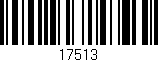 Código de barras (EAN, GTIN, SKU, ISBN): '17513'