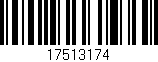 Código de barras (EAN, GTIN, SKU, ISBN): '17513174'
