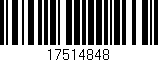 Código de barras (EAN, GTIN, SKU, ISBN): '17514848'