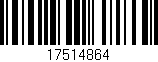 Código de barras (EAN, GTIN, SKU, ISBN): '17514864'