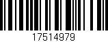 Código de barras (EAN, GTIN, SKU, ISBN): '17514979'