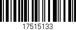 Código de barras (EAN, GTIN, SKU, ISBN): '17515133'