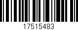 Código de barras (EAN, GTIN, SKU, ISBN): '17515483'