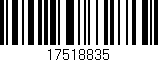 Código de barras (EAN, GTIN, SKU, ISBN): '17518835'