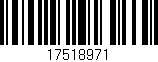 Código de barras (EAN, GTIN, SKU, ISBN): '17518971'