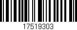 Código de barras (EAN, GTIN, SKU, ISBN): '17519303'