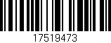 Código de barras (EAN, GTIN, SKU, ISBN): '17519473'