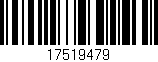 Código de barras (EAN, GTIN, SKU, ISBN): '17519479'
