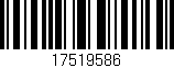 Código de barras (EAN, GTIN, SKU, ISBN): '17519586'