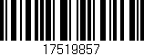 Código de barras (EAN, GTIN, SKU, ISBN): '17519857'