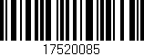Código de barras (EAN, GTIN, SKU, ISBN): '17520085'