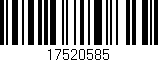 Código de barras (EAN, GTIN, SKU, ISBN): '17520585'