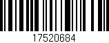 Código de barras (EAN, GTIN, SKU, ISBN): '17520684'