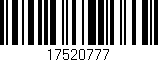 Código de barras (EAN, GTIN, SKU, ISBN): '17520777'