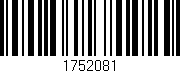 Código de barras (EAN, GTIN, SKU, ISBN): '1752081'