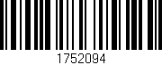 Código de barras (EAN, GTIN, SKU, ISBN): '1752094'