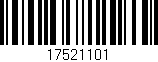 Código de barras (EAN, GTIN, SKU, ISBN): '17521101'