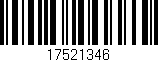 Código de barras (EAN, GTIN, SKU, ISBN): '17521346'