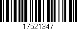 Código de barras (EAN, GTIN, SKU, ISBN): '17521347'