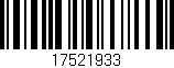 Código de barras (EAN, GTIN, SKU, ISBN): '17521933'