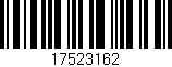 Código de barras (EAN, GTIN, SKU, ISBN): '17523162'