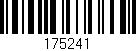 Código de barras (EAN, GTIN, SKU, ISBN): '175241'