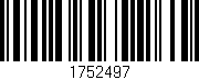 Código de barras (EAN, GTIN, SKU, ISBN): '1752497'
