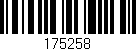 Código de barras (EAN, GTIN, SKU, ISBN): '175258'
