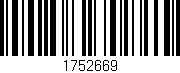 Código de barras (EAN, GTIN, SKU, ISBN): '1752669'