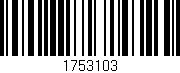 Código de barras (EAN, GTIN, SKU, ISBN): '1753103'