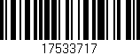 Código de barras (EAN, GTIN, SKU, ISBN): '17533717'