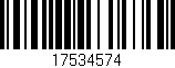 Código de barras (EAN, GTIN, SKU, ISBN): '17534574'