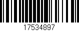 Código de barras (EAN, GTIN, SKU, ISBN): '17534897'