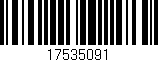 Código de barras (EAN, GTIN, SKU, ISBN): '17535091'