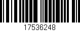 Código de barras (EAN, GTIN, SKU, ISBN): '17536248'