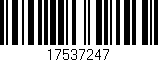 Código de barras (EAN, GTIN, SKU, ISBN): '17537247'