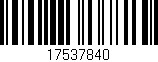 Código de barras (EAN, GTIN, SKU, ISBN): '17537840'
