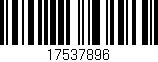 Código de barras (EAN, GTIN, SKU, ISBN): '17537896'