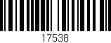 Código de barras (EAN, GTIN, SKU, ISBN): '17538'