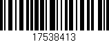 Código de barras (EAN, GTIN, SKU, ISBN): '17538413'