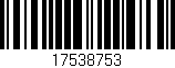 Código de barras (EAN, GTIN, SKU, ISBN): '17538753'