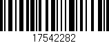 Código de barras (EAN, GTIN, SKU, ISBN): '17542282'