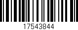 Código de barras (EAN, GTIN, SKU, ISBN): '17543844'