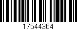 Código de barras (EAN, GTIN, SKU, ISBN): '17544364'
