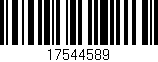 Código de barras (EAN, GTIN, SKU, ISBN): '17544589'